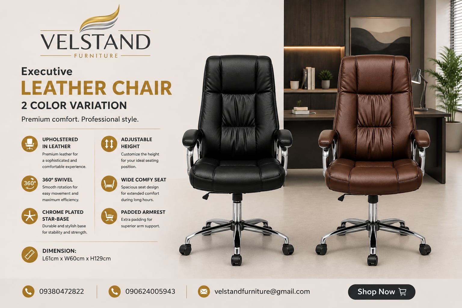 Velstand Furniture ad creative
