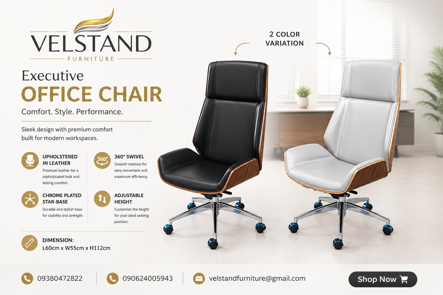 Velstand Furniture ad creative
